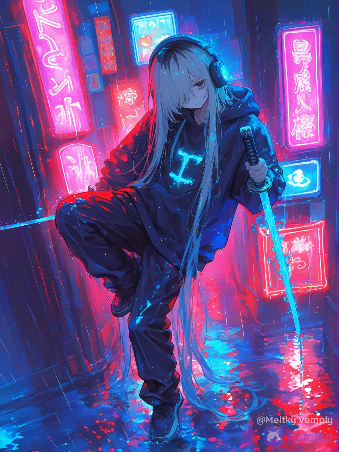 Chilling in the rain 🌧️