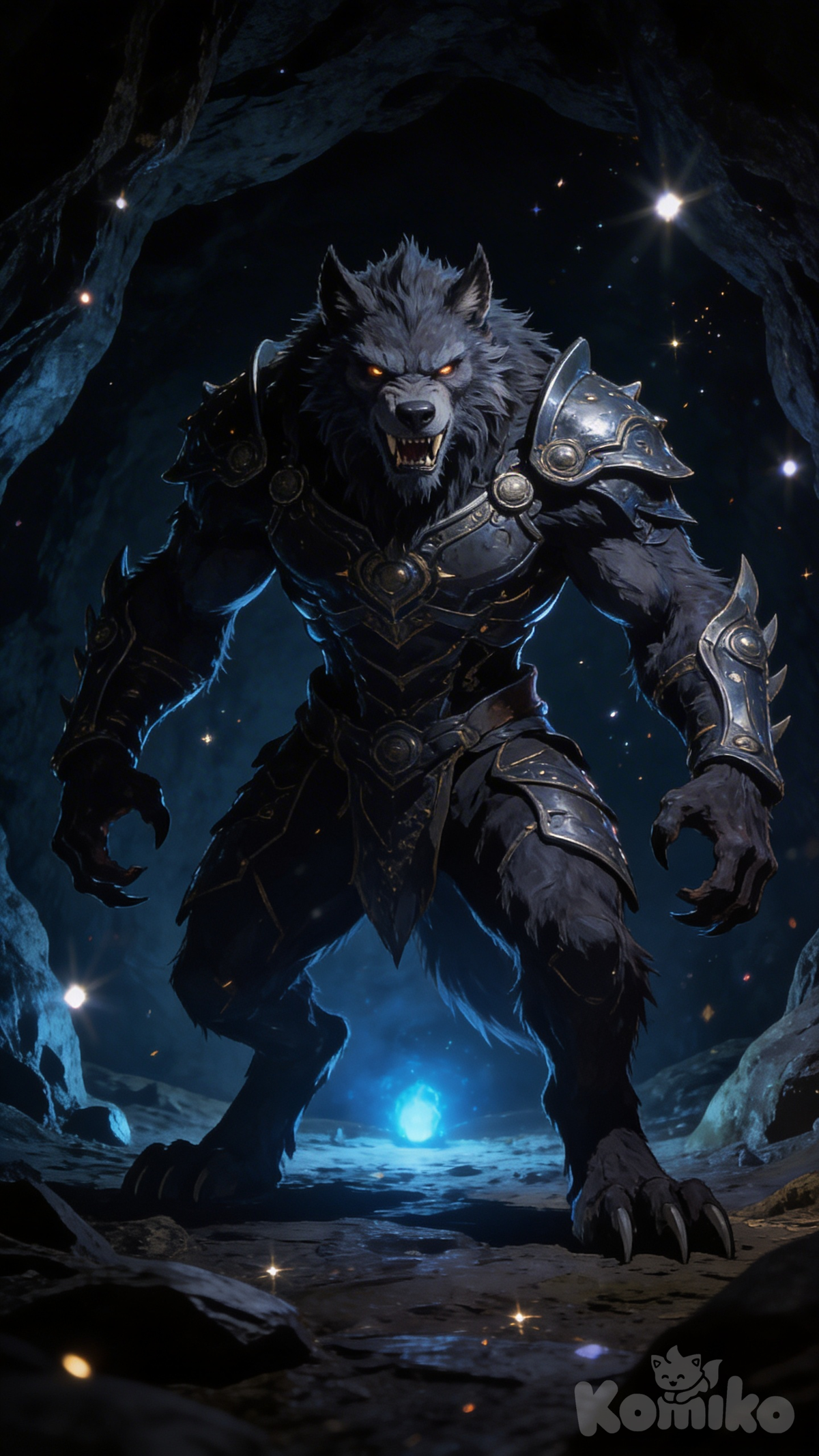 Werewolf in the cavern of light