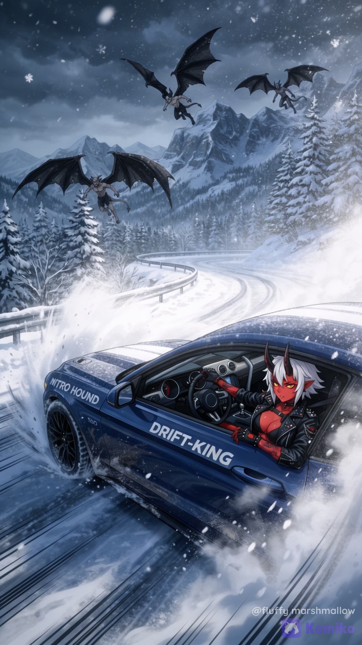 Drifting car