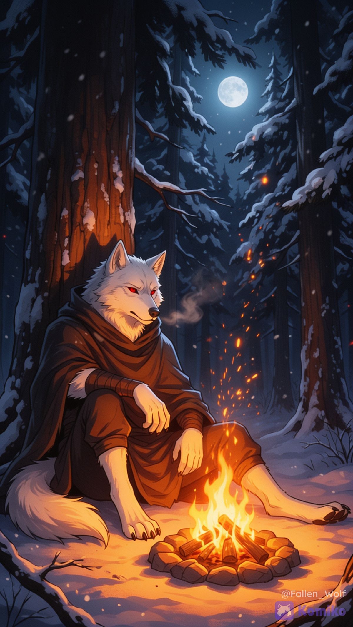 Alone in the forest
