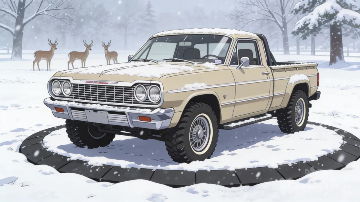 64 Chevy Impala as a 4x4 truck