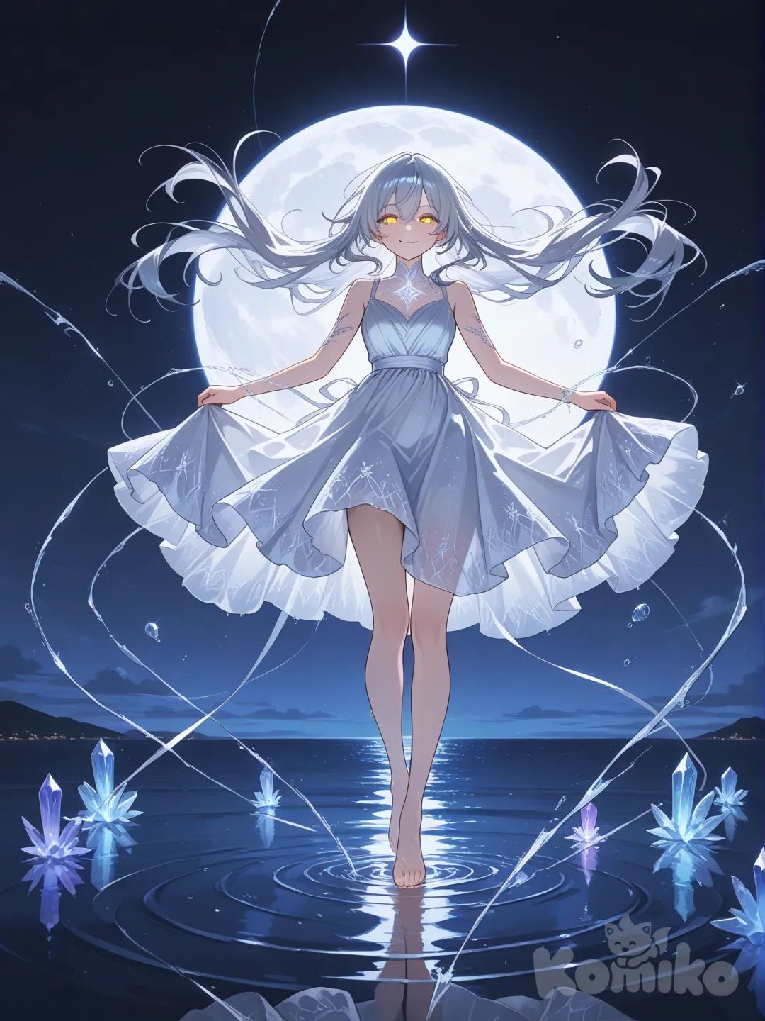 When the full moon shines, I feel full of energy.