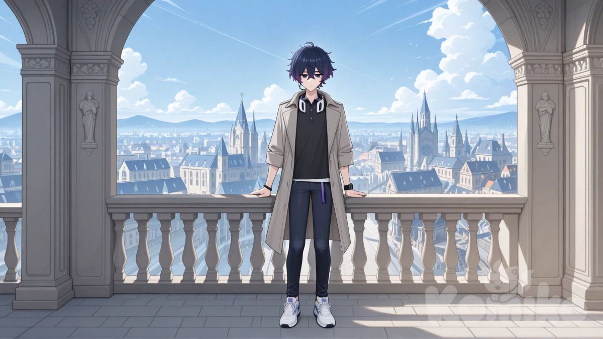 @shou-ben-7ArL, [toon-shaded-style], isekai, genshin impact, teyvat, mondstad background
