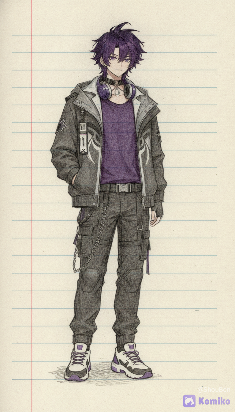 A full art on a sketch book
