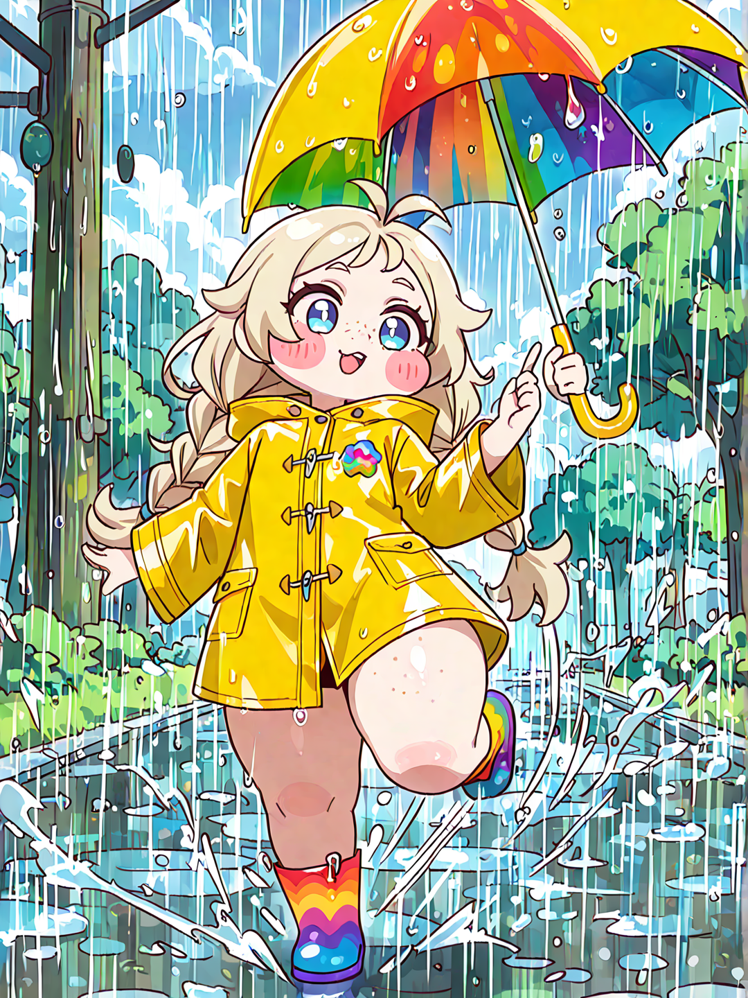 Dancing in the rain 😁☔