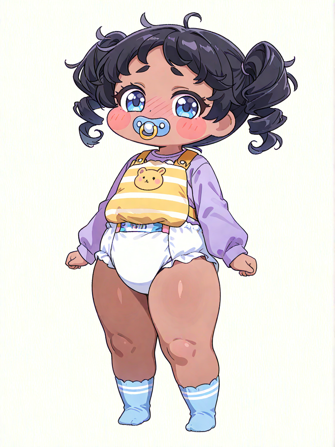 Mina with short twin tails