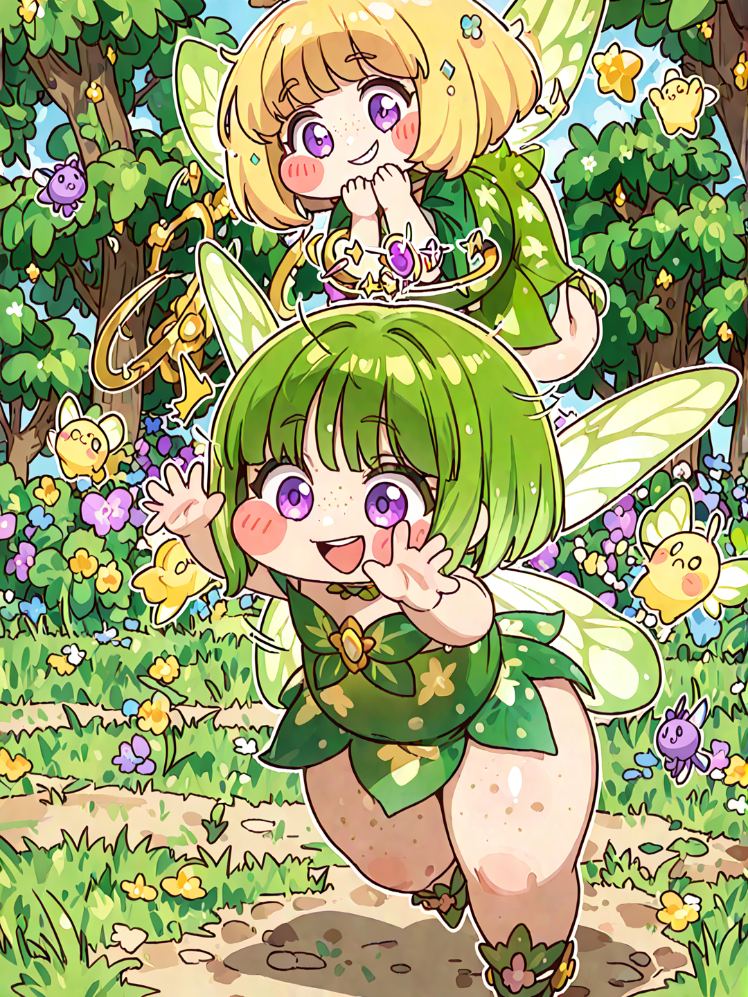 Exploring with the fairies🌷🪻🧚‍♀️💐🌺