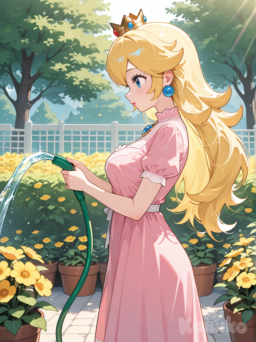 In the garden
