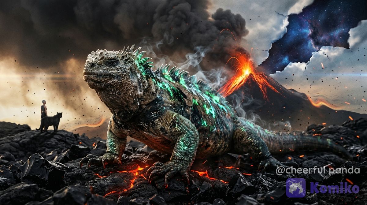 “THE STAR IGUANA OF THE OBSIDIAN SHORES”