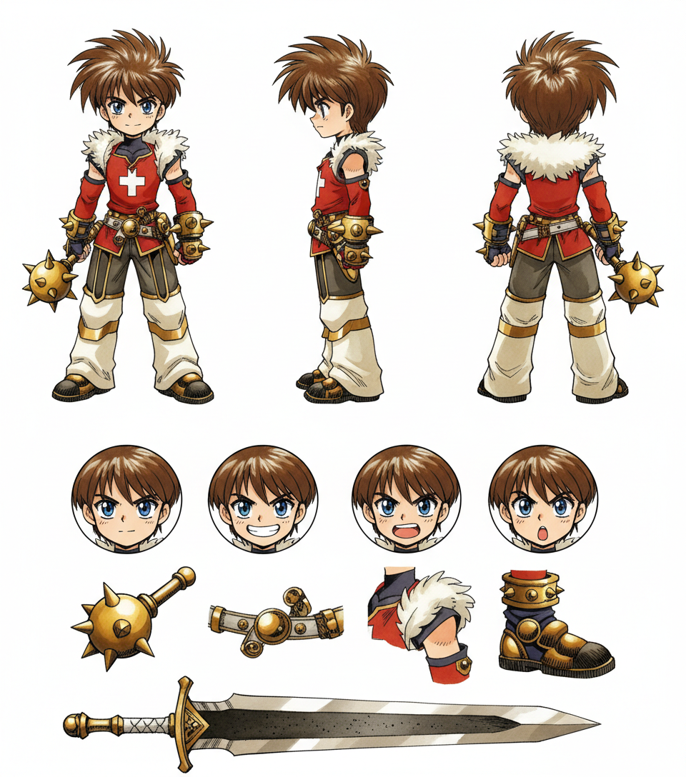 Young Cade Crom OC Character Sheet