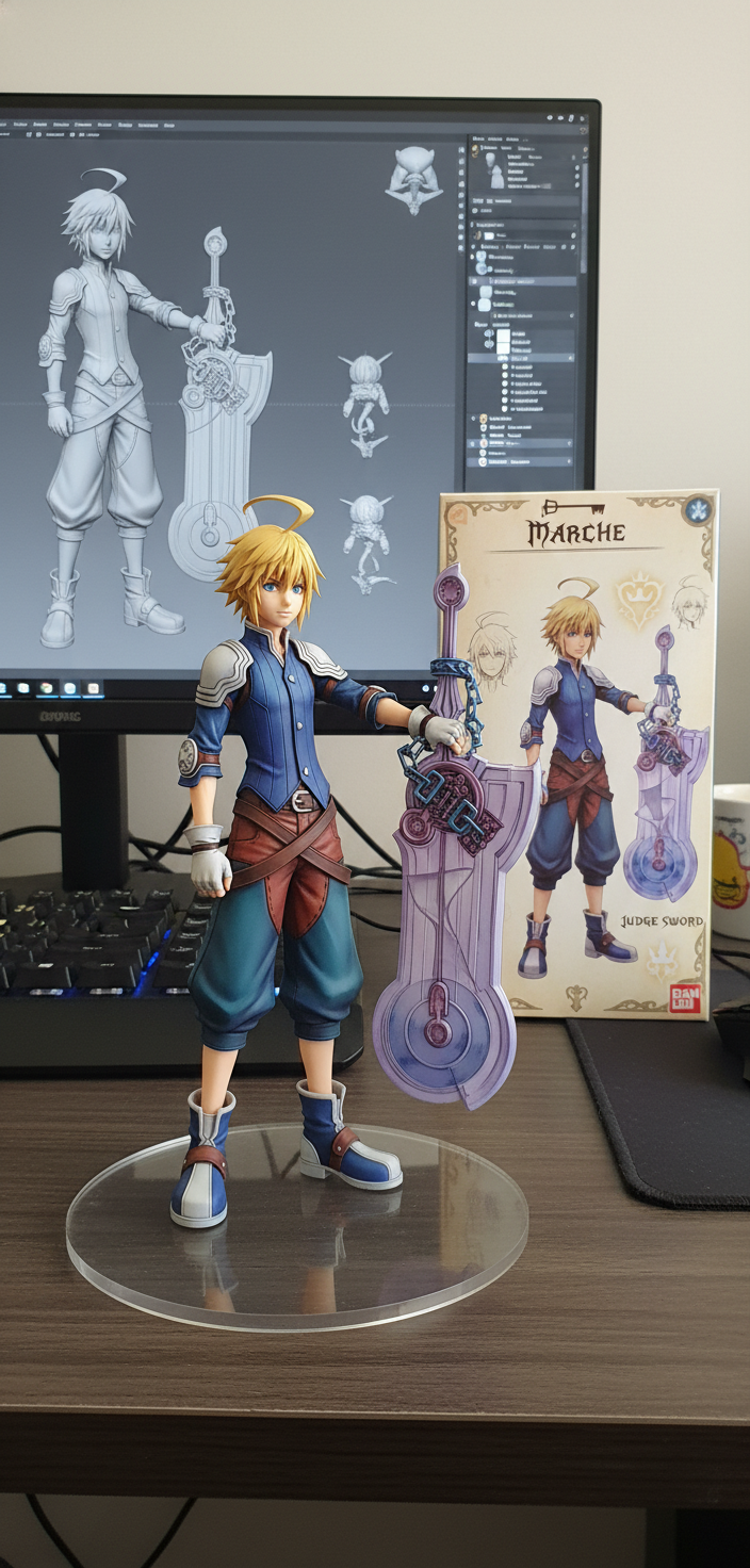 Kingdom Hearts Style Marche Radiuju Figure
