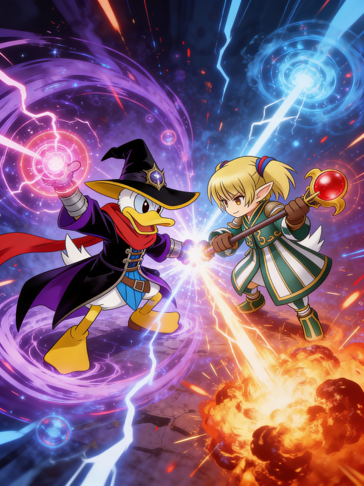 Kingdom Hearts ReDestined - Donald VS. Shantotto