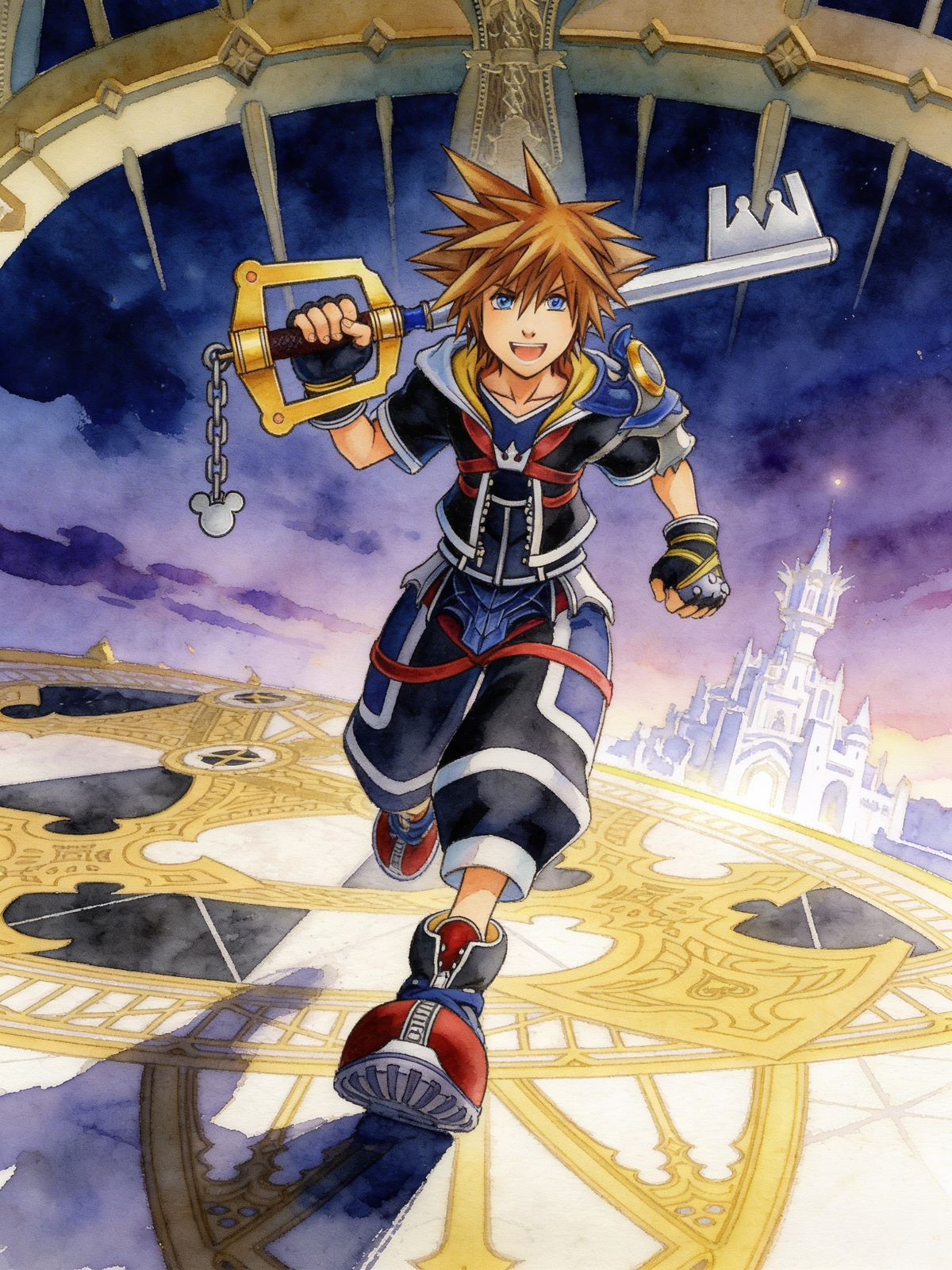 KH ReDestined - Sora (Watercolors)