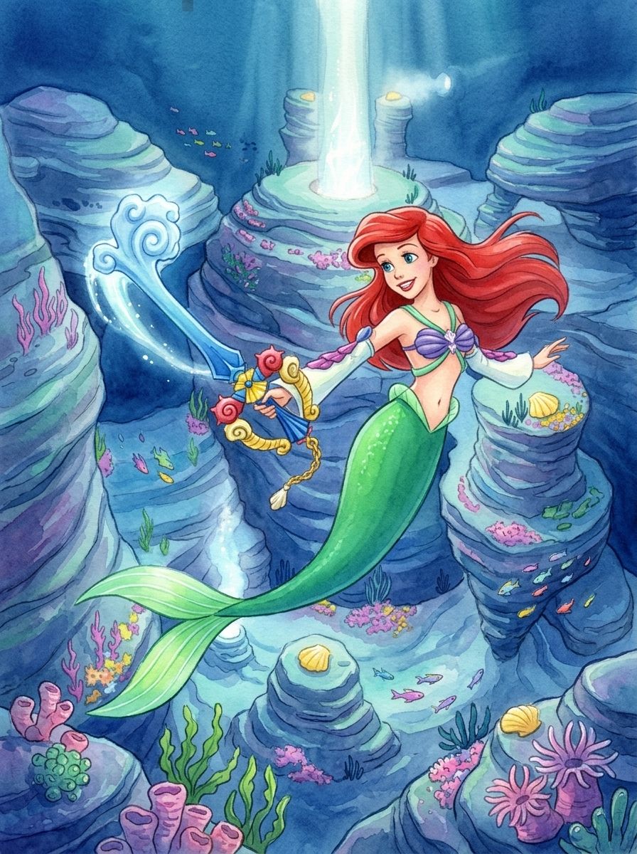 Kingdom Hearts ReDestined - Ariel (Deputy Keyblade Knight)