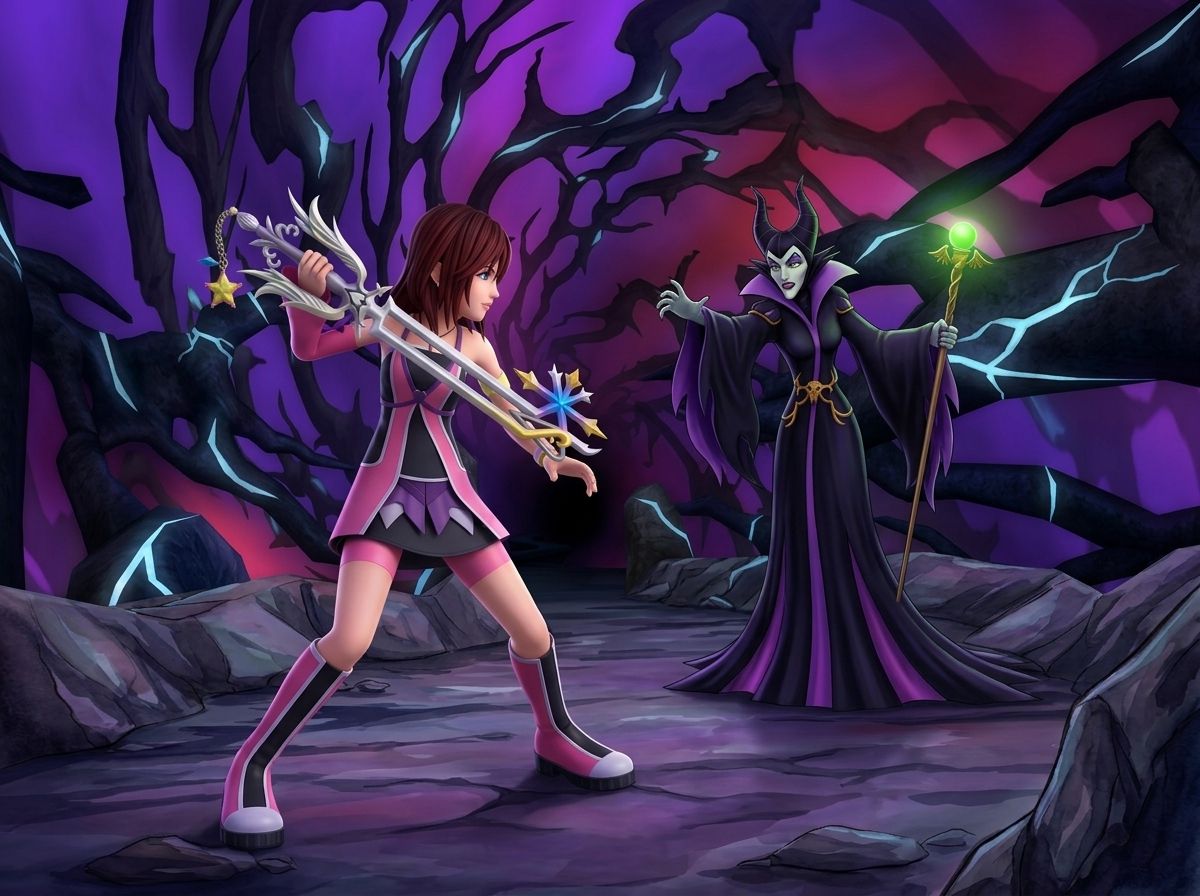 Kingdom Hearts ReDestined - Kairi verses Maleficent (CG)