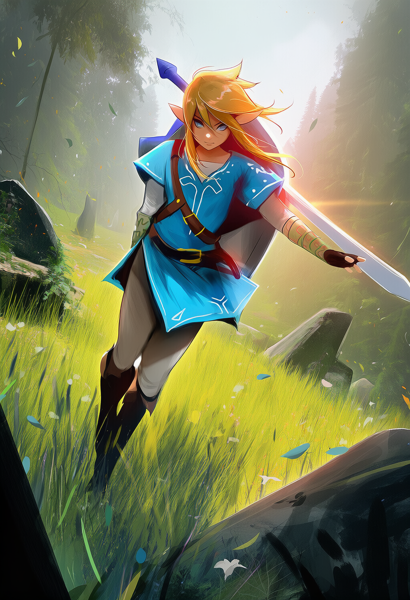Link (Breath of the Wild) in Ross Tran Style