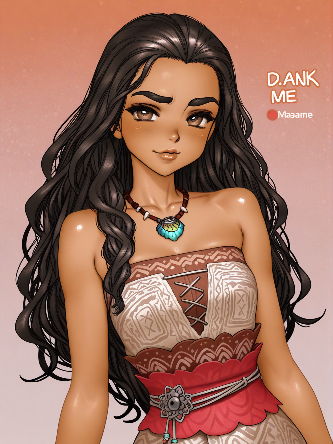 Moana in Shirow Masamune style