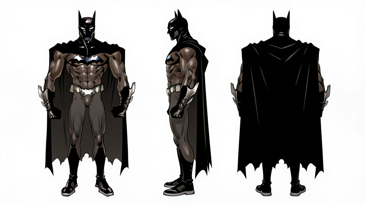 Shirow Masamune Style Batman Character Sheet