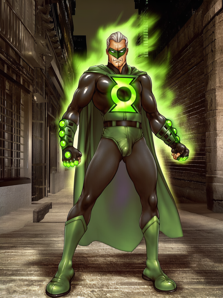 Shirow Masamune Style Green Lantern (Alan Scott)