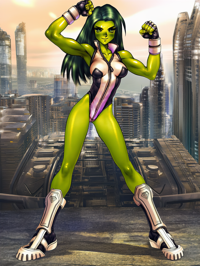 Shirow Masamune Style She-Hulk