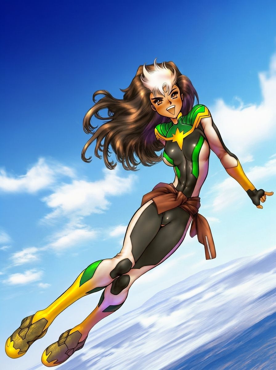 Shirow Masamune Style Rogue (Captain Marvel)