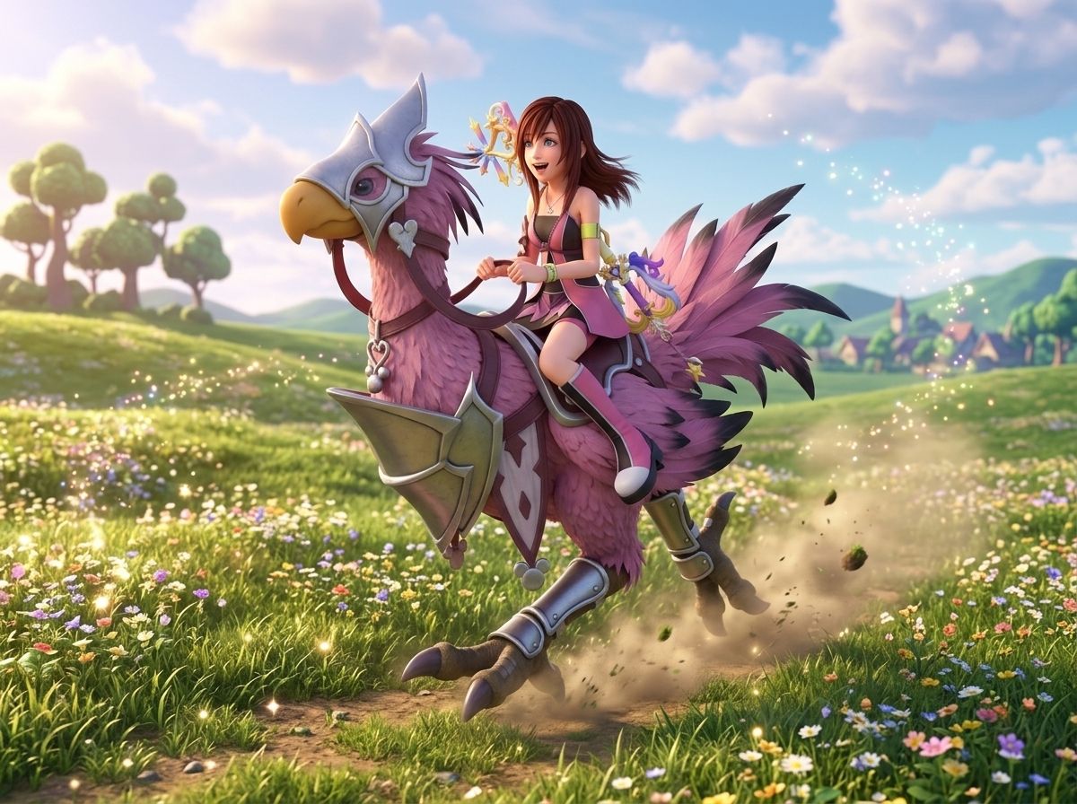 Kingdom Hearts ReDestined - Kairi and her Chocobo Mount