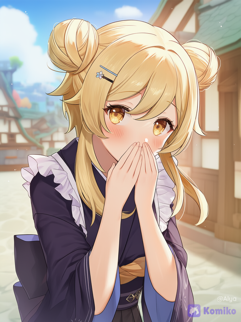 Shy girl