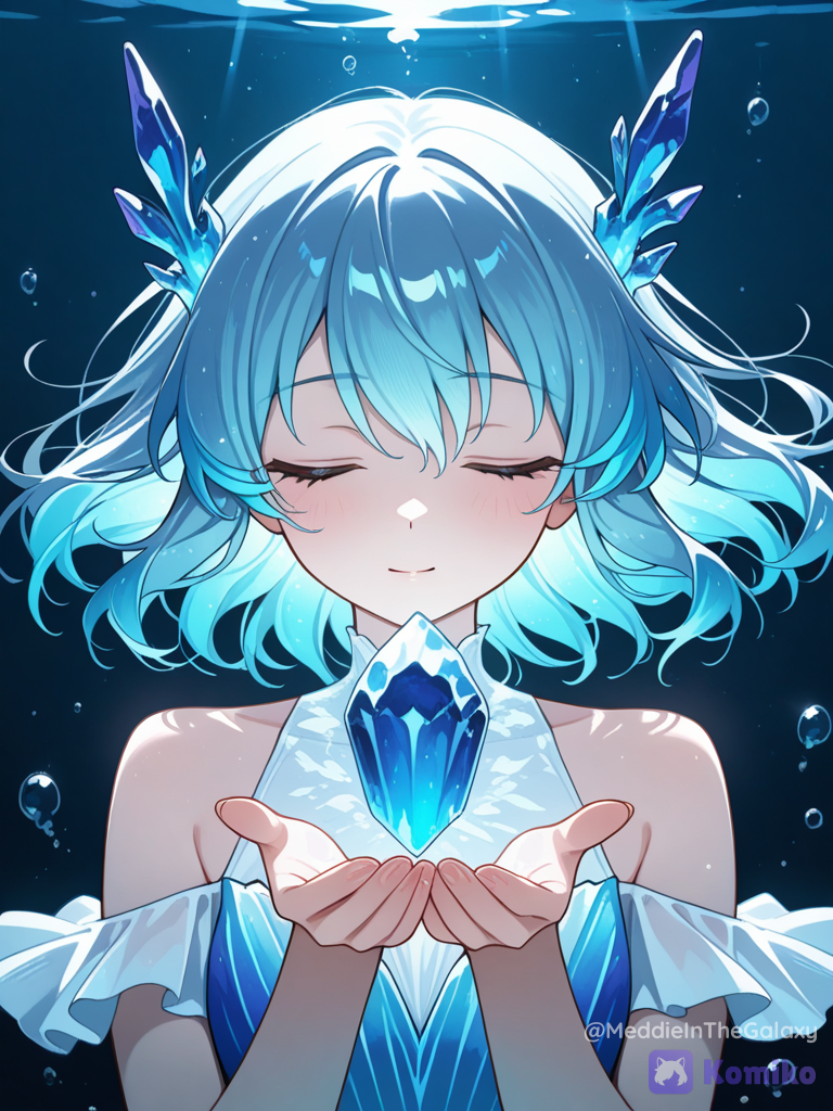 A beautiful ocean crystal