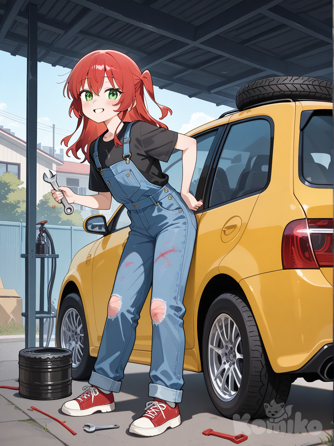 Ikuyo as a mechanic