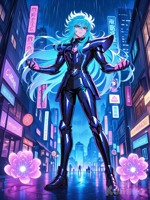 saint seiya, cyberpunk