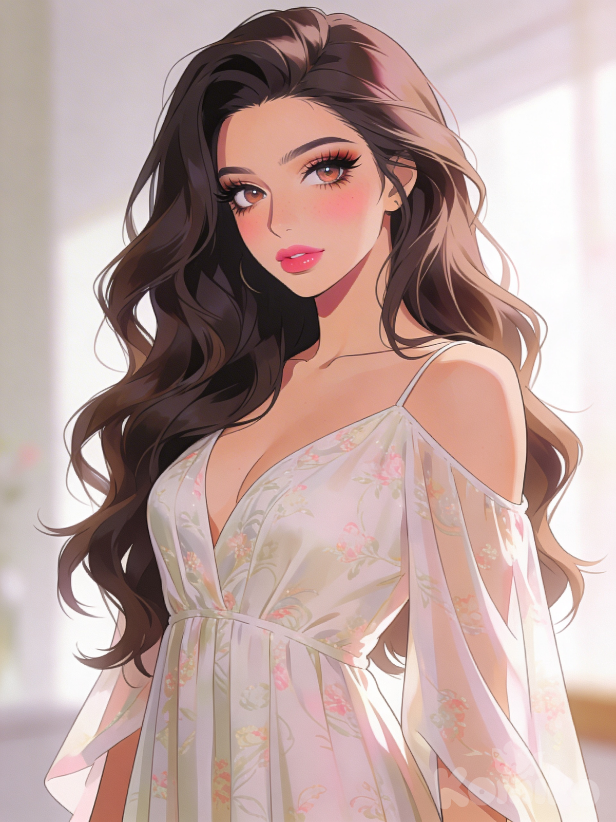 Baitful woman