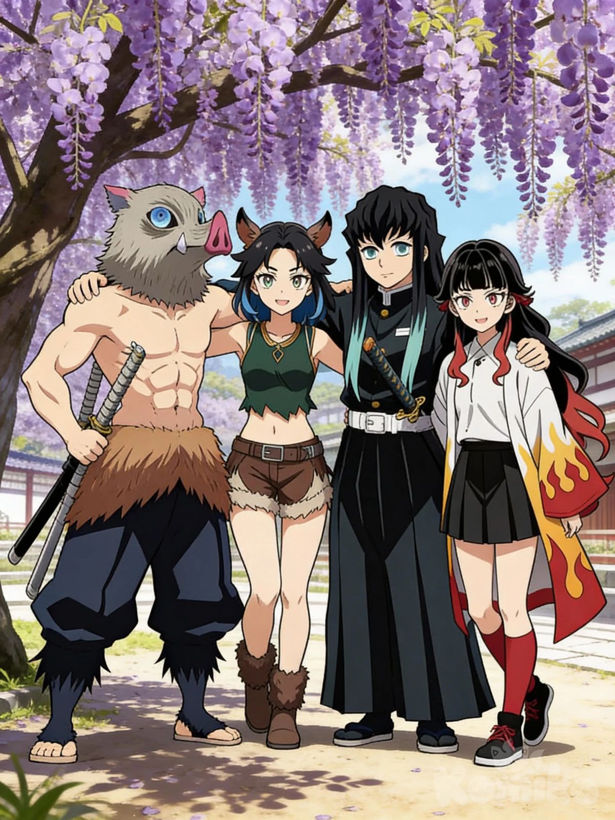 Me and Kylie with our Husbands!!!! >v<
