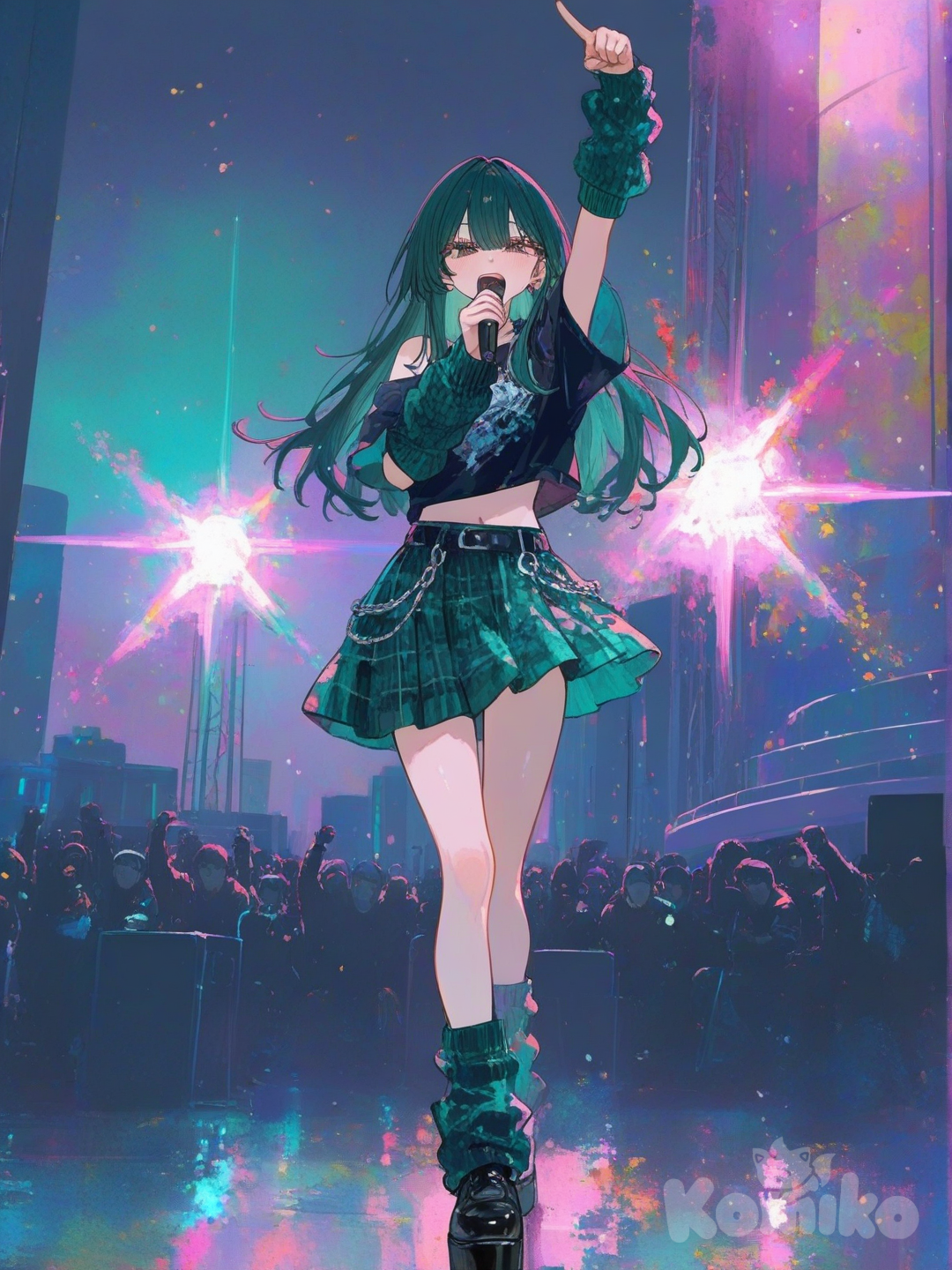 Miyu singing >v<