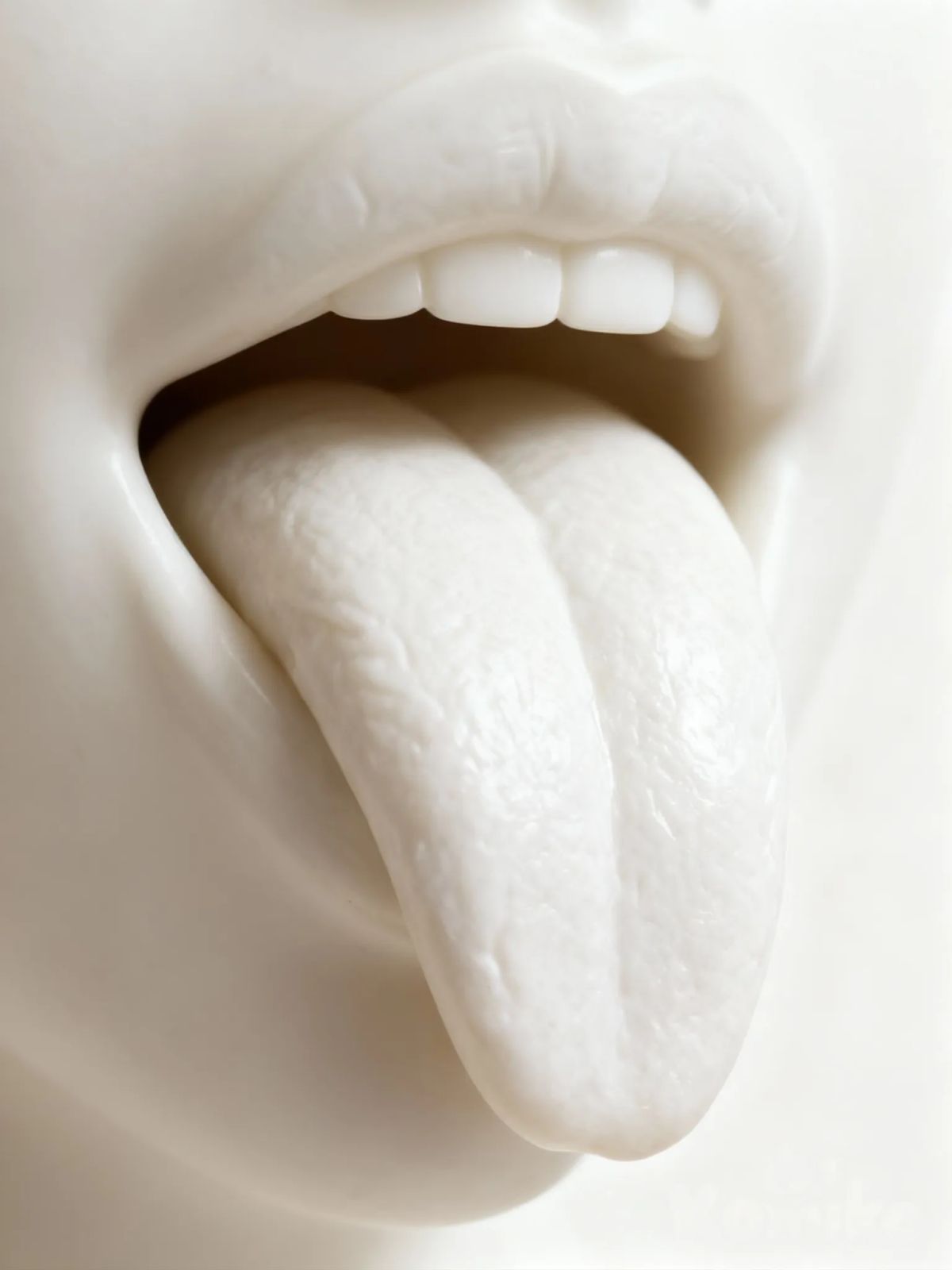tongue, White., 1000000186