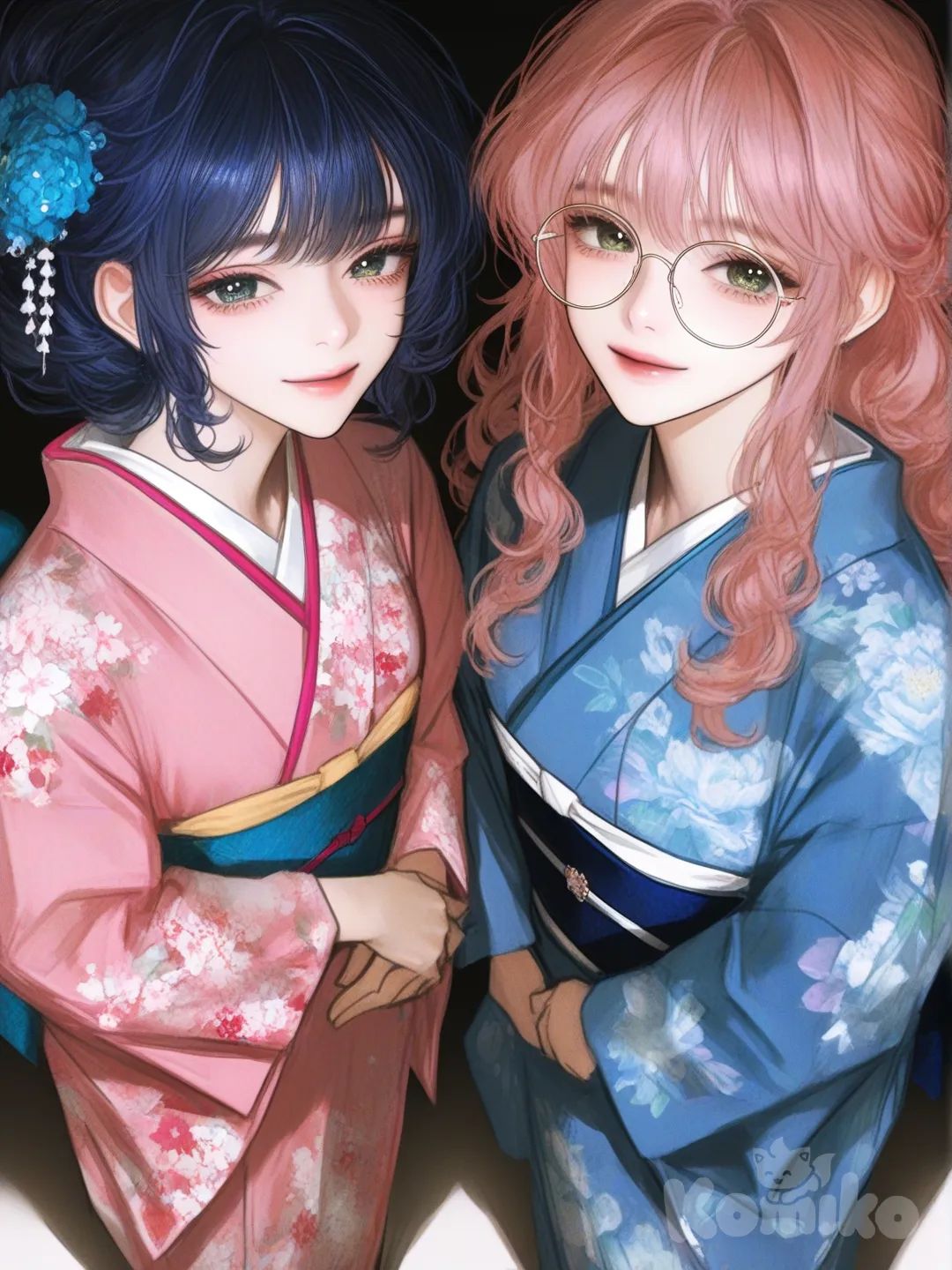 My best friend and I swapped kimonos... oops!!