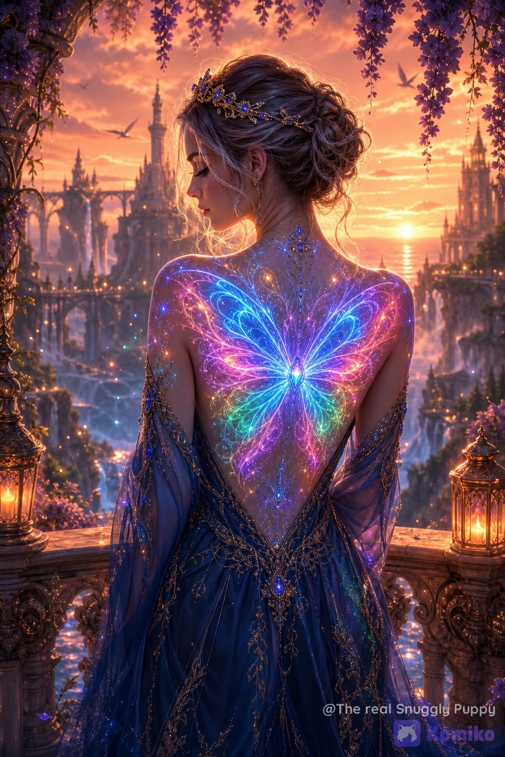 The girl with the butterfly tattoo