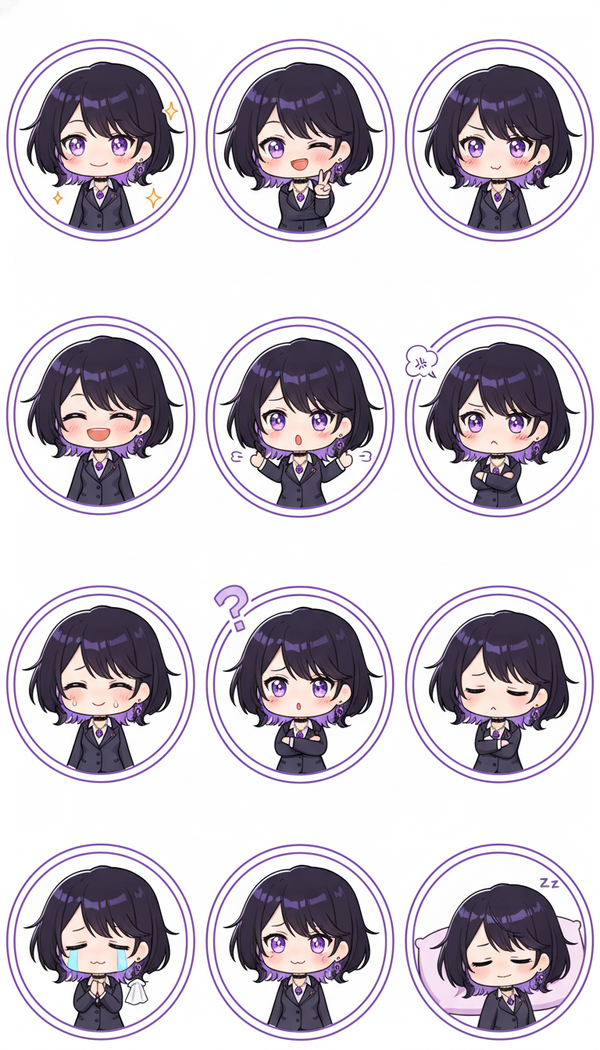 Chibi D-chan Expressions 