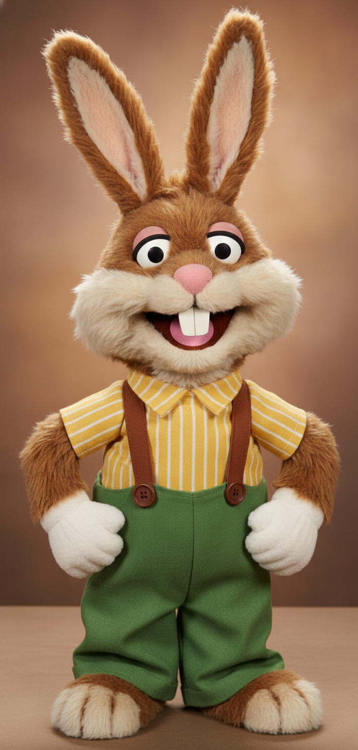 Make realistic hand puppet of bugs rabbit make sure it look good and its hand puppet that can fit muppets or Sesame Street but I just want to see hand puppet of bugs rabbit make sure it accurate and good