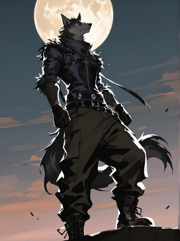 月下（wolf male)