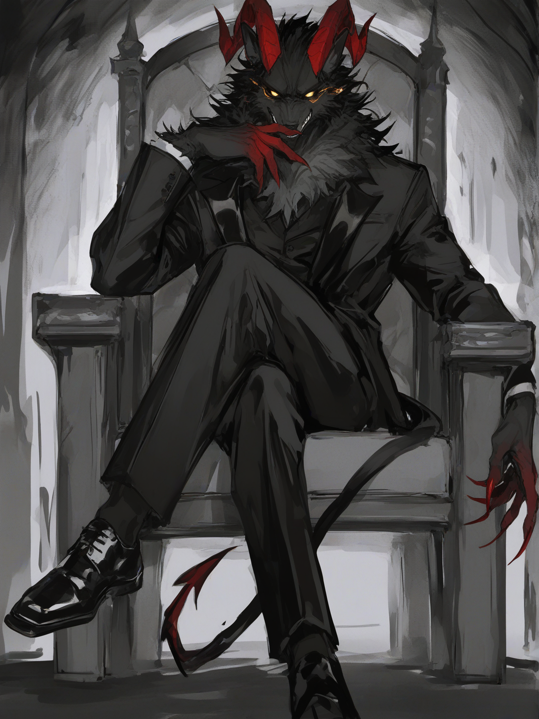 Wolf-Dragon-Hybrid demon