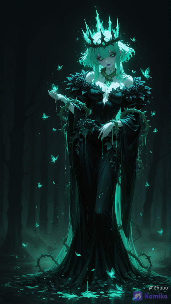 The Nightshade Rose Hexress