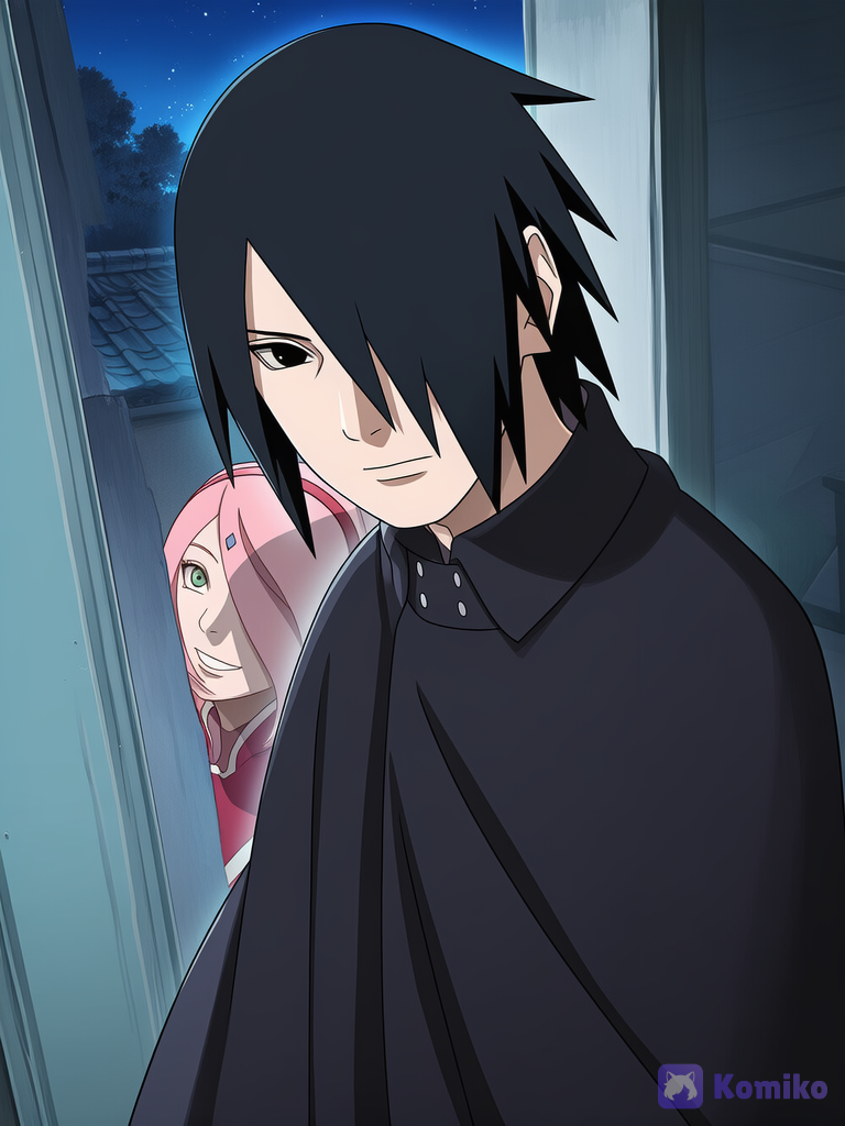 Finalmente o Sasuke está de volta em casa😍❤️