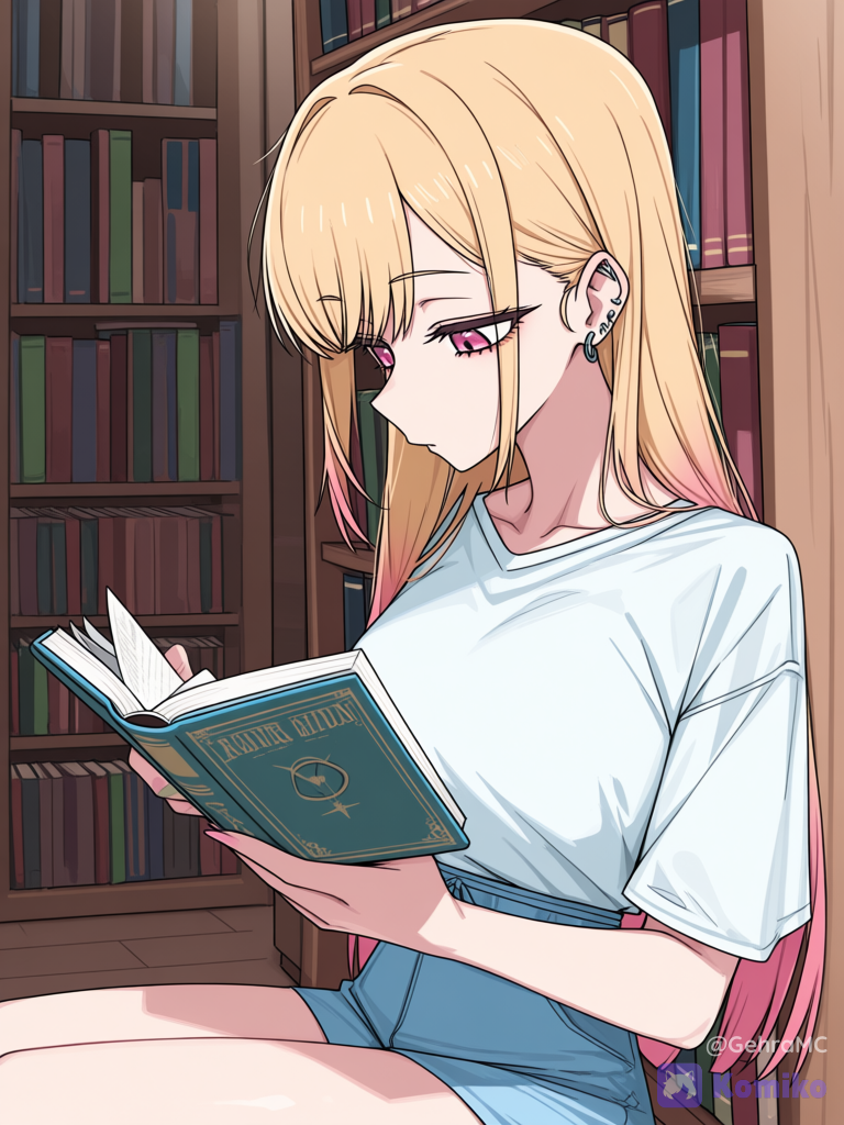 Marin Kitagawa In Library.