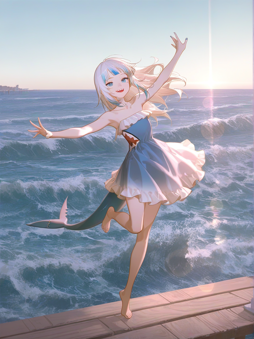 Shark at the water