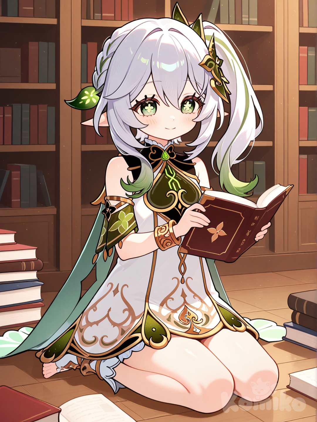 Nahida in library 