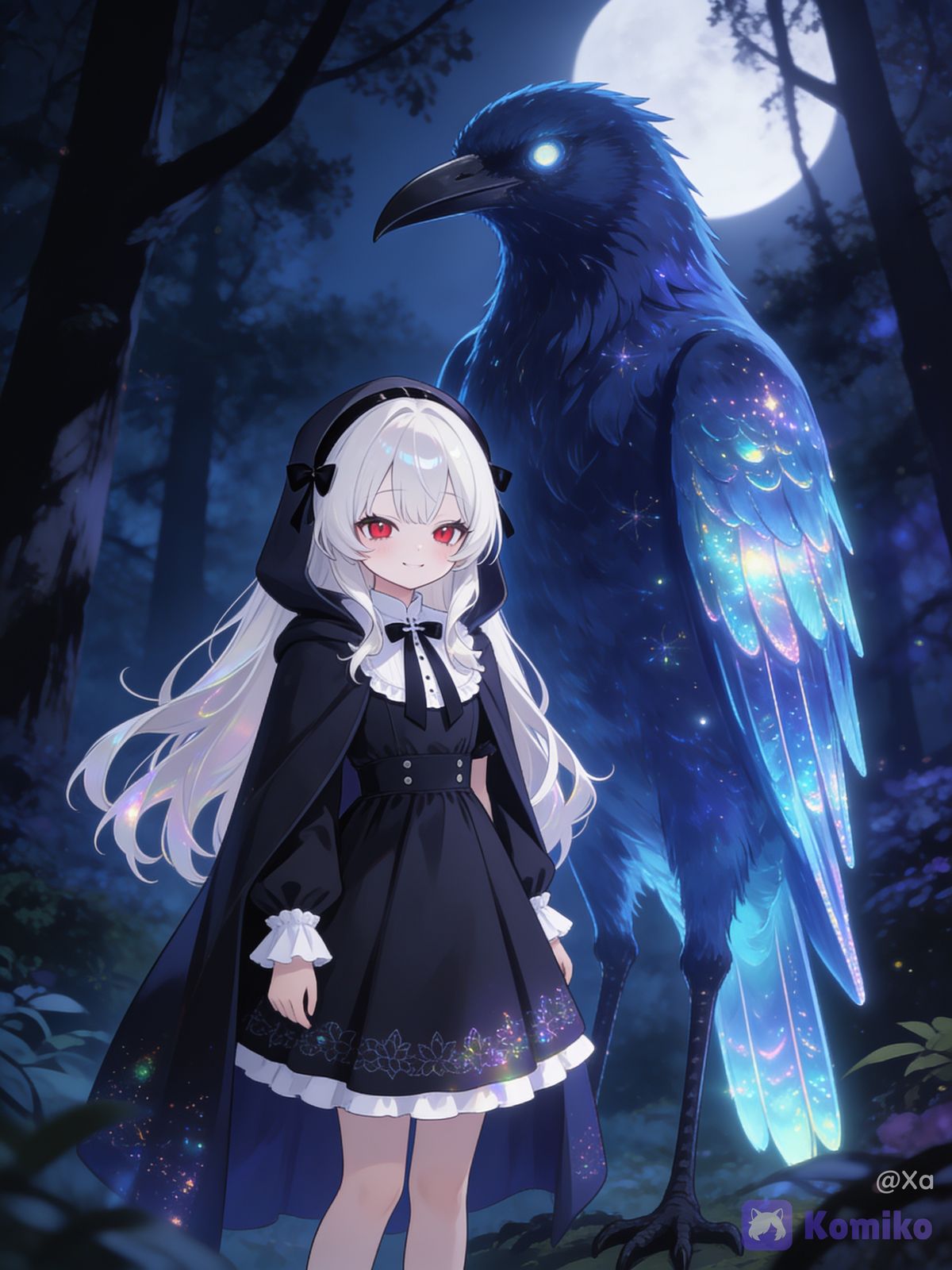 Friendly raven