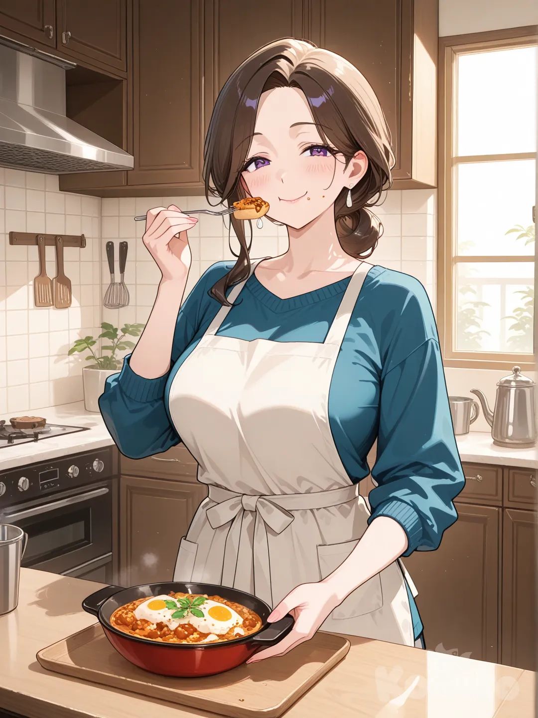 кушает мяма