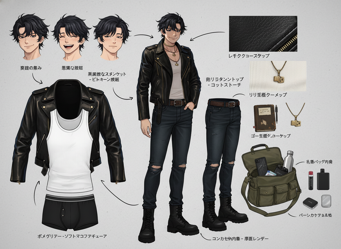 ¡Chico cool desglosado! (灬ºωº灬)♡
