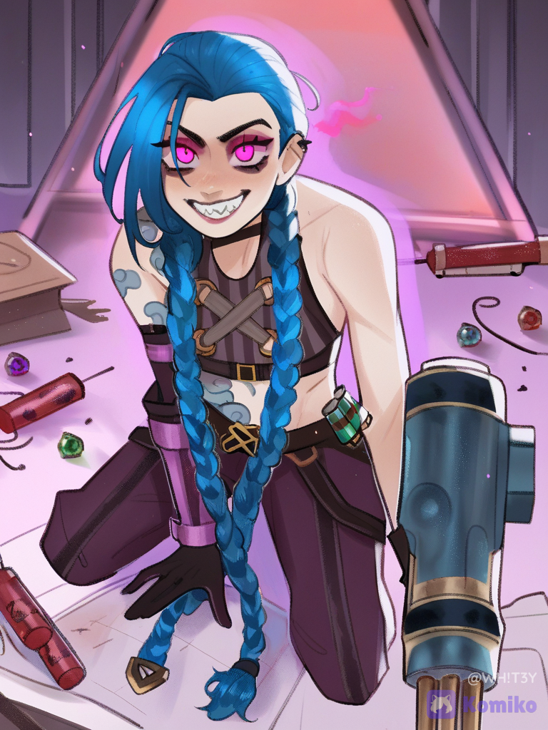 Jinx's Playful Glow ✨💥