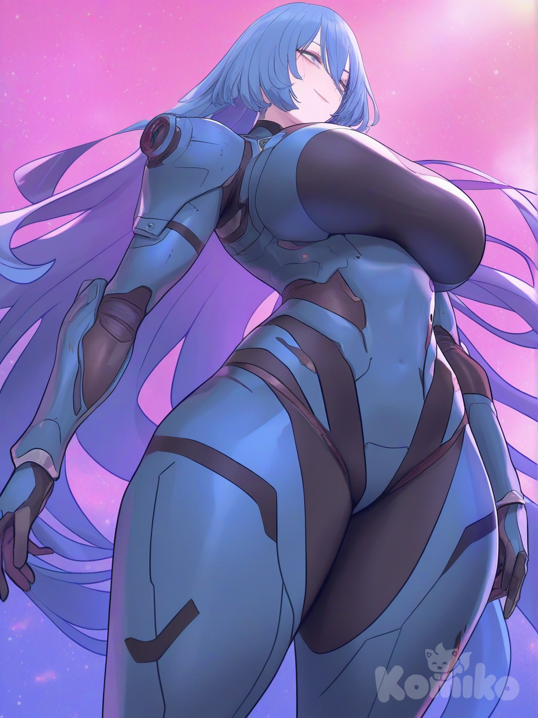 Technology armor fantasy woman